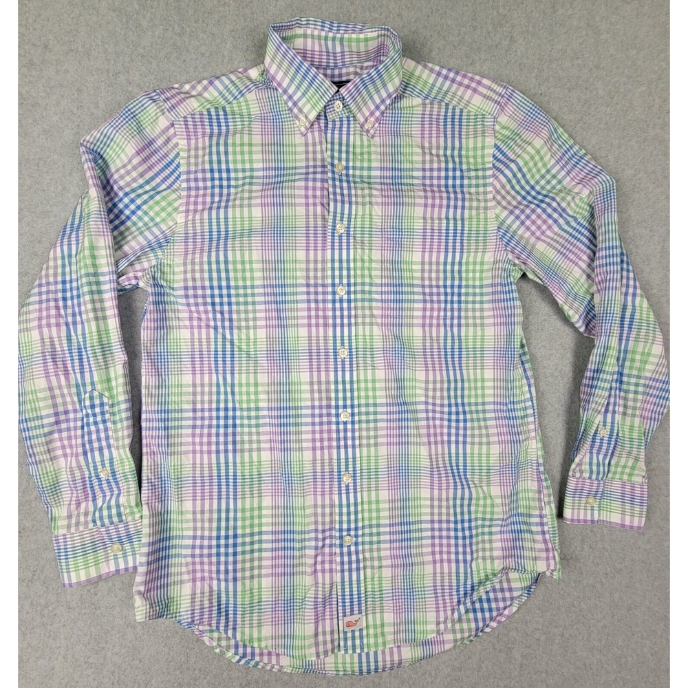 Vineyard Vines Shirt Button Up Slim Fit Murray Medium